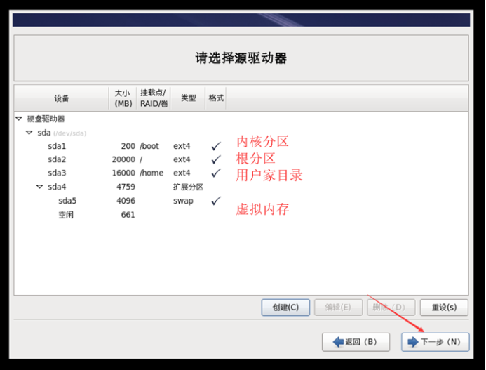 虚拟机中RedHat Linux系统安装