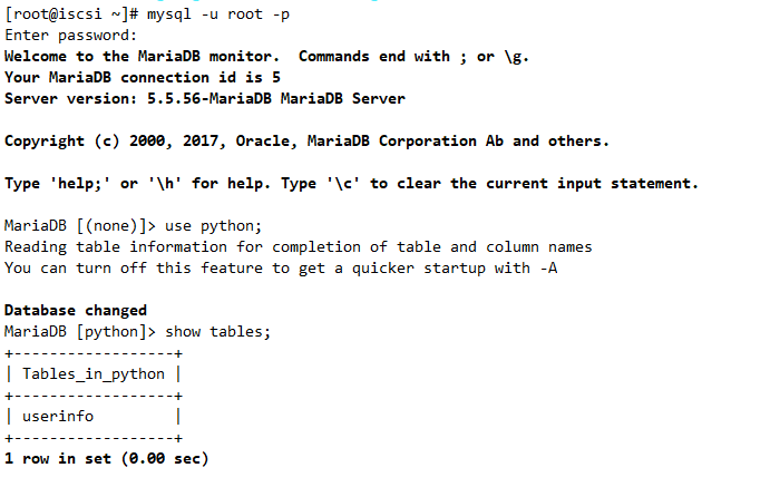 python中MySQL数据库相关操作