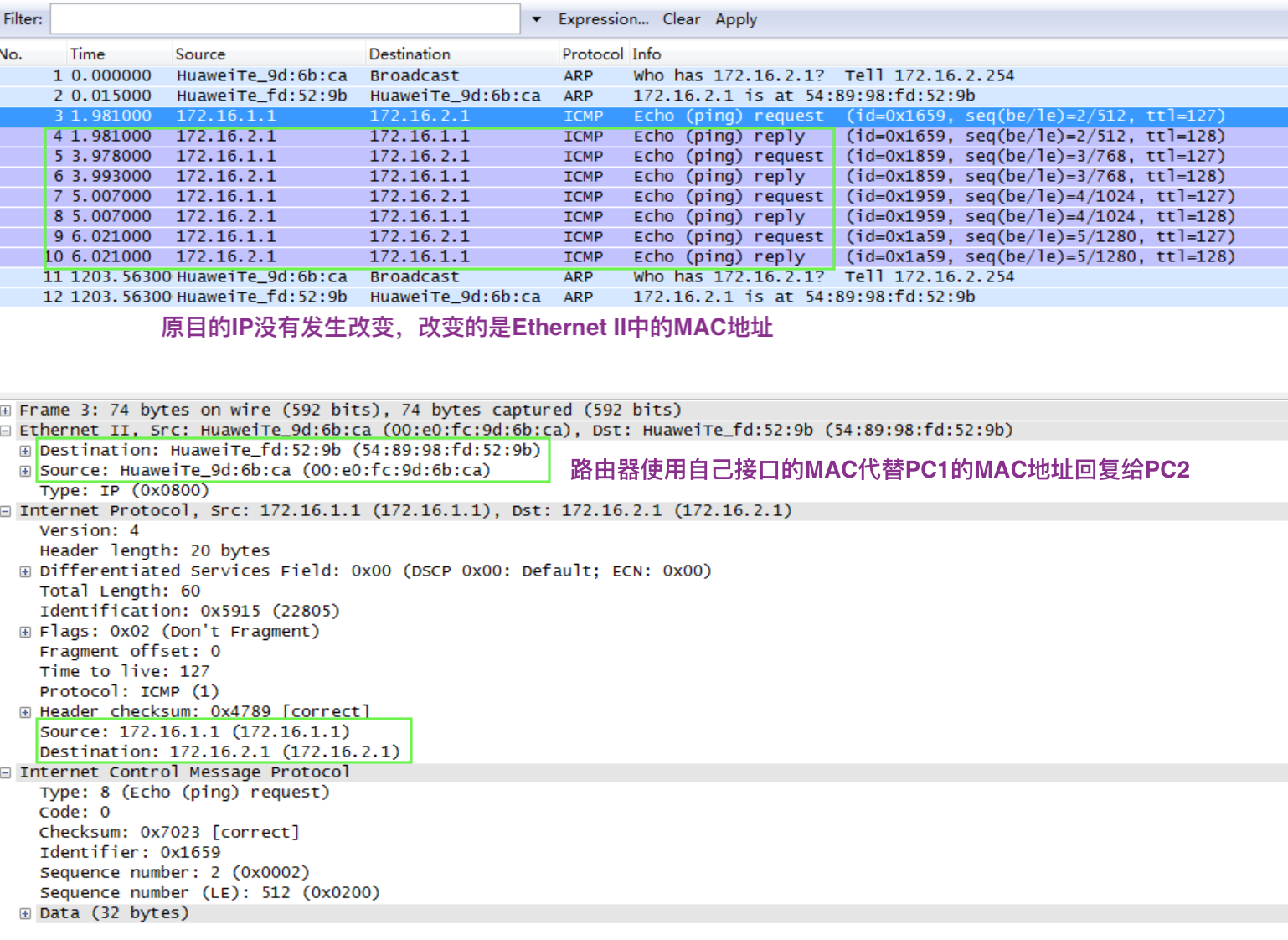 HCNA_ARP和ICMP