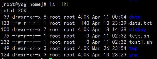 Linux常用命令——ls