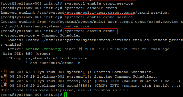 cron、chkconfig、systemd、unit、target