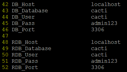 Centos7.4下构建cacti监测体系