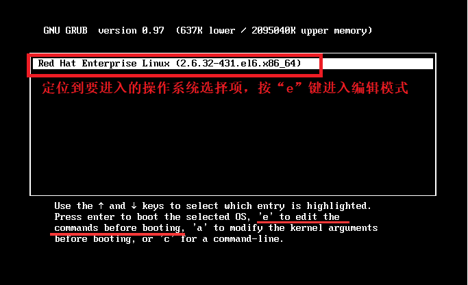 Redhat6修改root密码