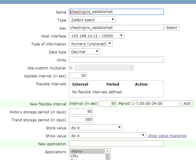 zabbix 2.4 自定义key实例