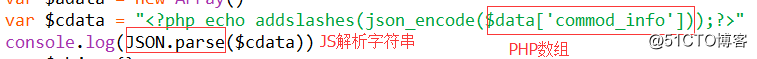 在模板中将php数组转换成js对象
