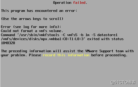 解决在VMware vSAN环境下安装嵌套ESXI出错的故障