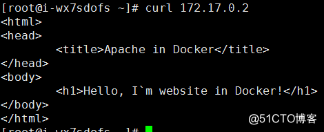 Docker 容器部署Apache静态网站