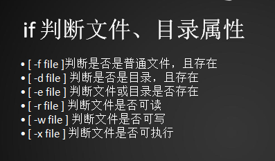 20.5 shell脚本中的逻辑判断 20.6 文件目录属性判断 20.7 if特殊用法 20.8/