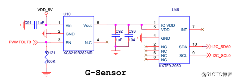 嵌入式s5vp210裸机 KXTF9-2050（G-sensor）