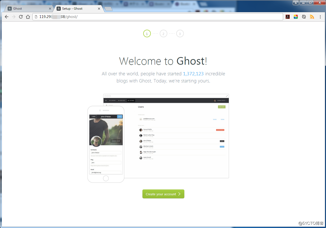 在CentOS上搭建基于Nodejs的Ghost博客