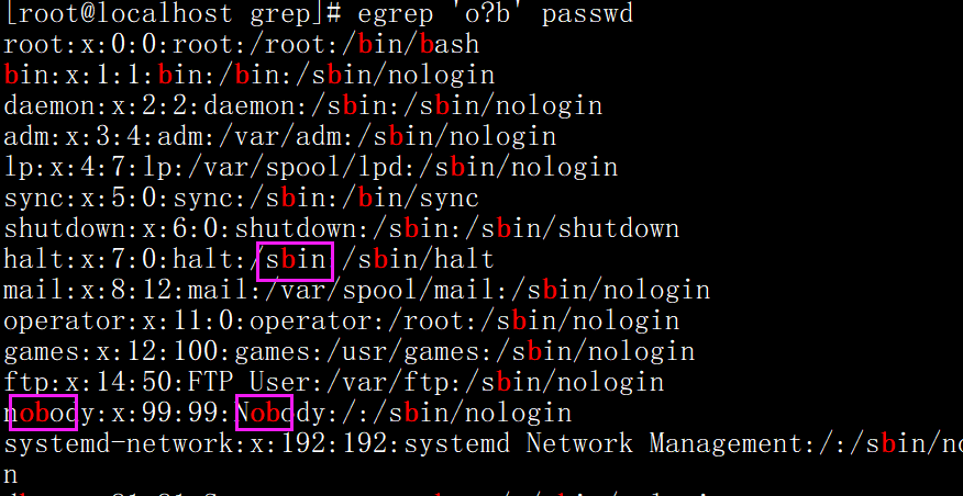 正则介绍     grep