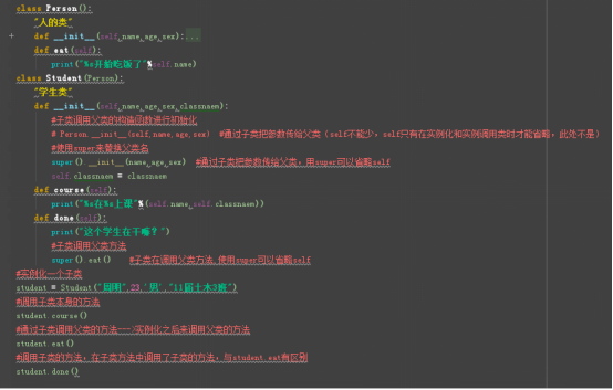 Python_子类调用父类的方法