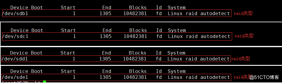 Linux配置raid1+0阵列磁盘
