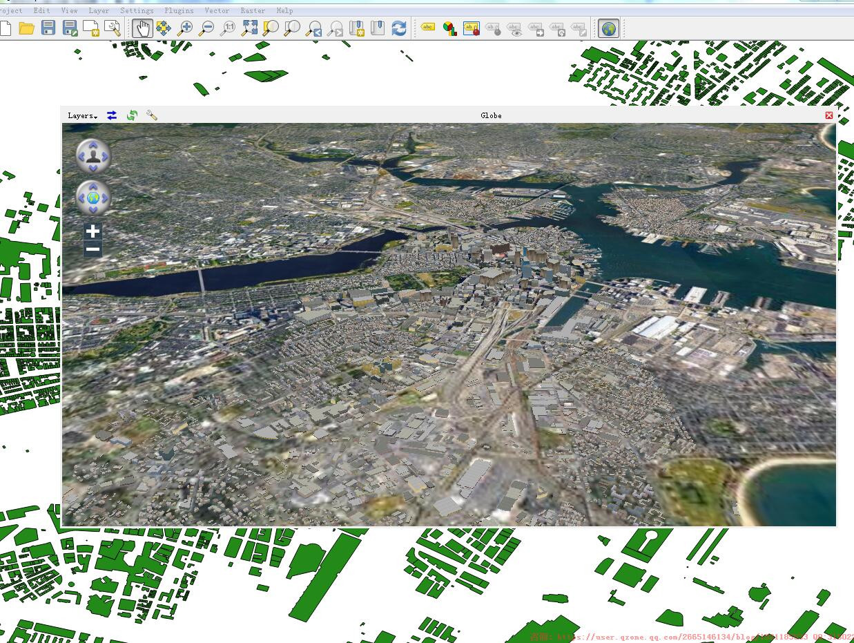 QGIS 二三维效果