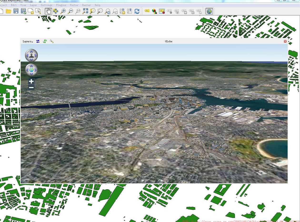 QGIS 二三维效果