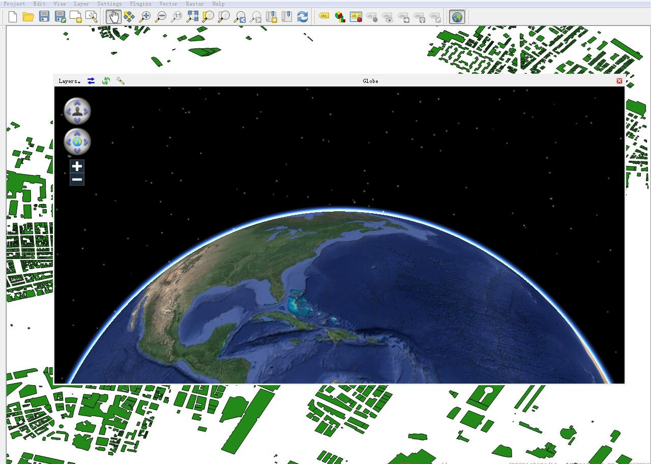 QGIS 二三维效果