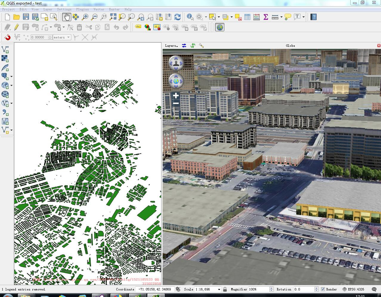 QGIS 二三维效果