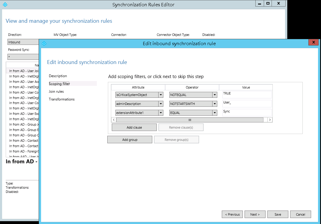 Exchange 2013CU17和office 365混合部署-设置属性筛选（三）