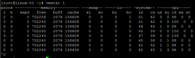 vmstat命令