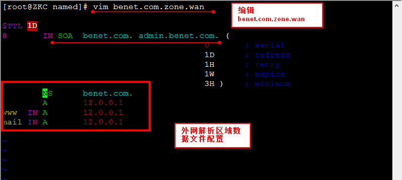 linux redhat6.5 中  DNS分离解析配置