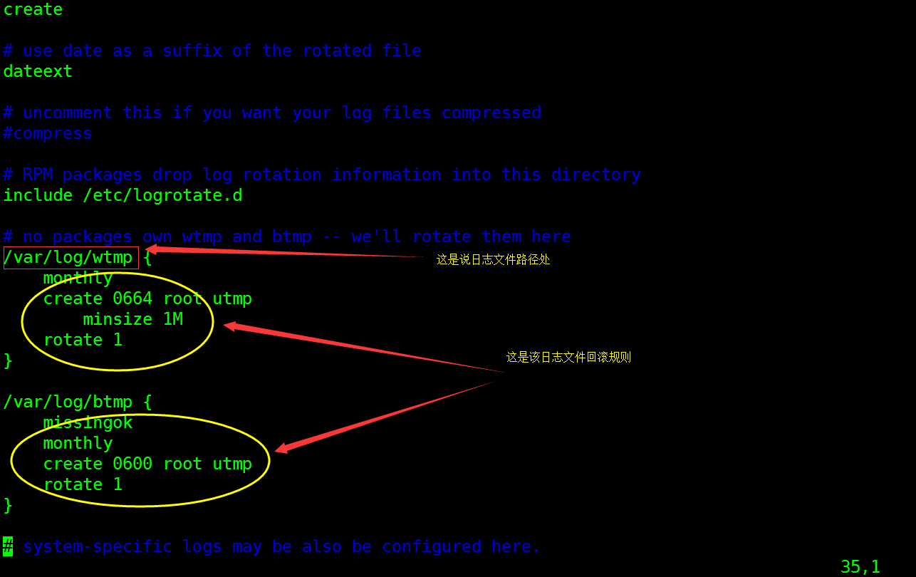 Linux 日志回滚