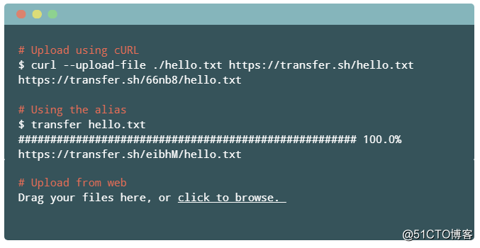 transfer.sh 一个简单快速的web传输分享文件工具