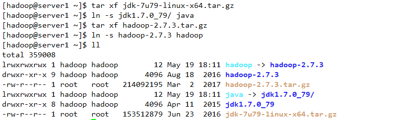 hadoop环境搭建