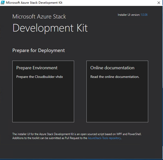 Azure Stack Development Kit 部署（二）