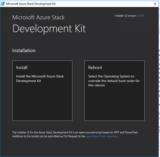 Azure Stack Development Kit 部署（二）