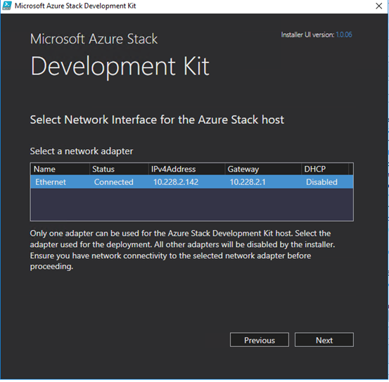 Azure Stack Development Kit 部署（二）