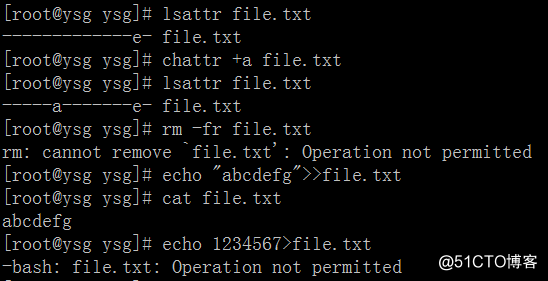 Linux常用命令——chattr、lsattr