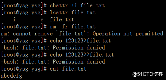 Linux常用命令——chattr、lsattr