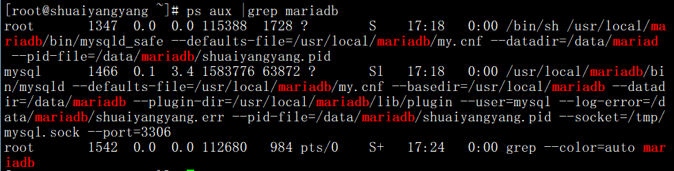 安装mariadb，安装apache