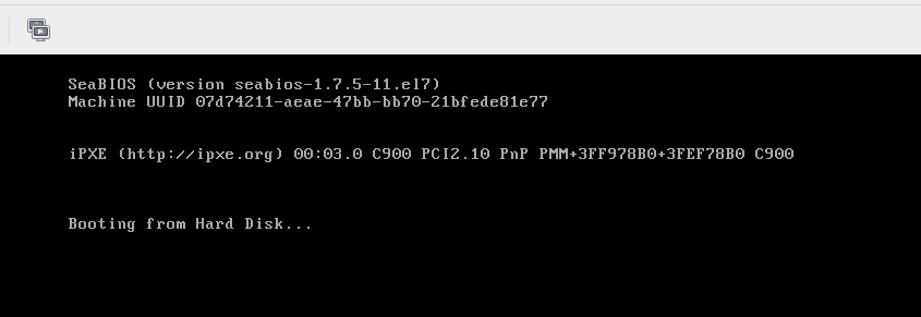 booting from hard disk
