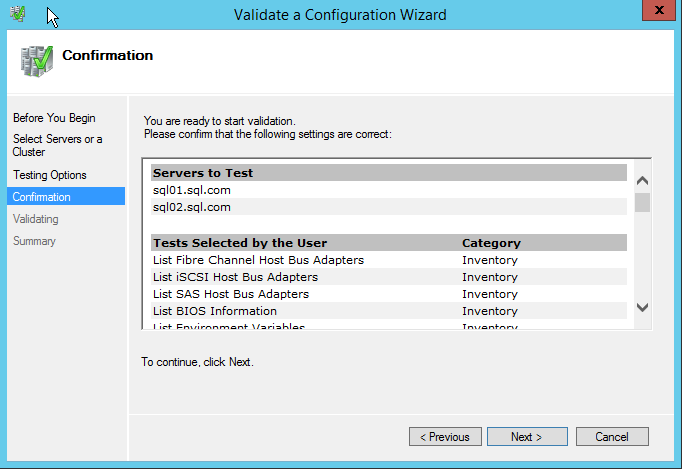 SQL Server Alwayson搭建四：故障转移集群配置