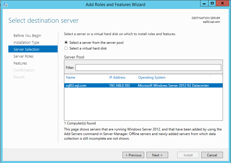 SQL Server Alwayson搭建四：故障转移集群配置