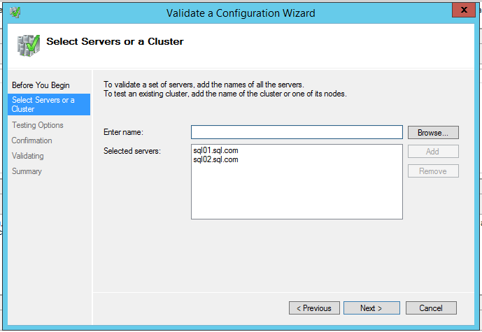 SQL Server Alwayson搭建四：故障转移集群配置