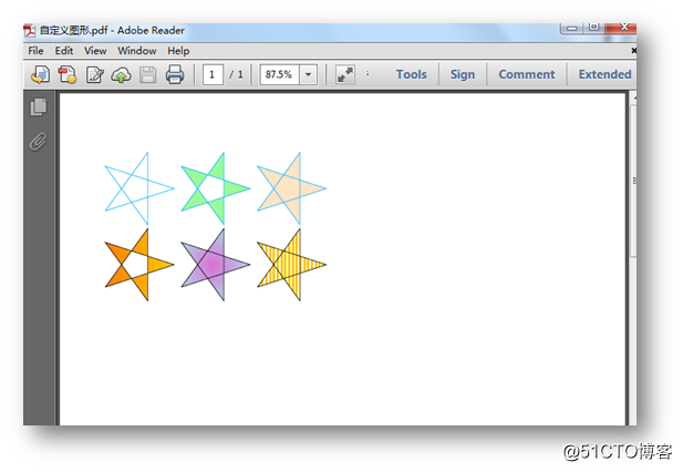 C# 绘制PDF图形——基本图形、自定义图形、色彩透明度