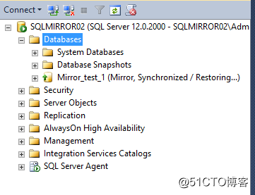 SQL Server數據庫鏡像搭建(無見證無域控)