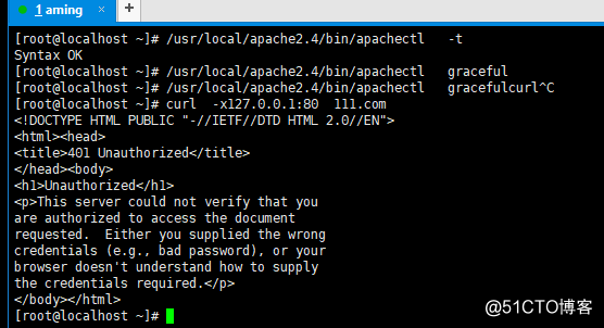 11.18 Apache用户认证 11.19/11.20 域名跳转 11.21 Apache访问日志
