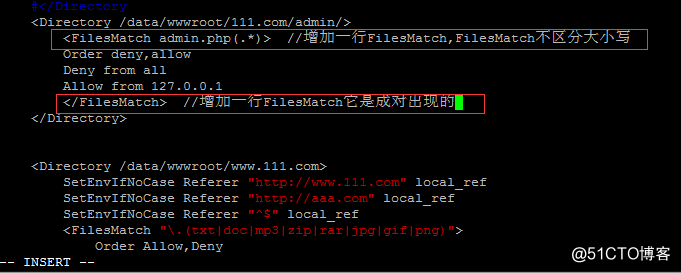 配置防盗链 访问控制Directory 访问控制FilesMatch