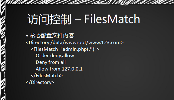 11.25 配置防盗链 11.26 访问控制Directory 11.27 访问控制FilesMat