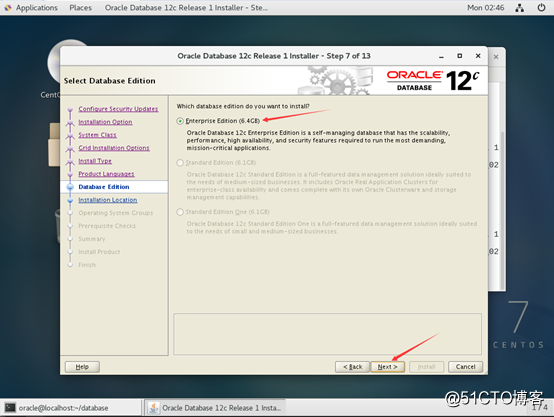 Centos7安裝Oracle-12c