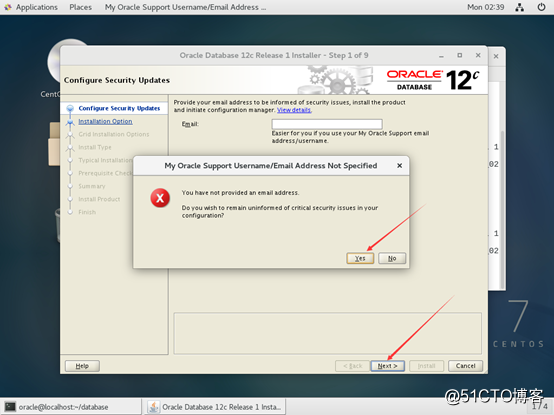 Centos7安装Oracle-12c