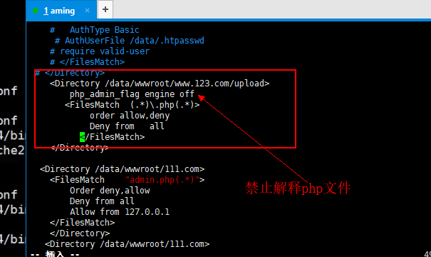11.28 限定某个目录禁止解析php 11.29 限制user_agent 11.30/11.31