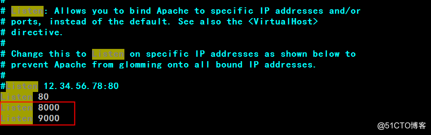 Apache配置基于端口/IP的虚拟主机