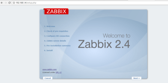 zabbix-2.4.8使用yum一键部署zabbix