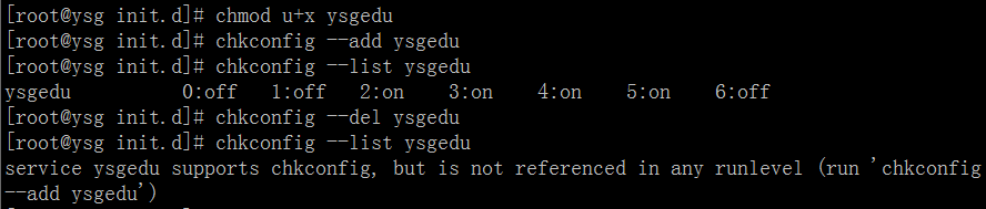 Linux常用命令——chkconfig