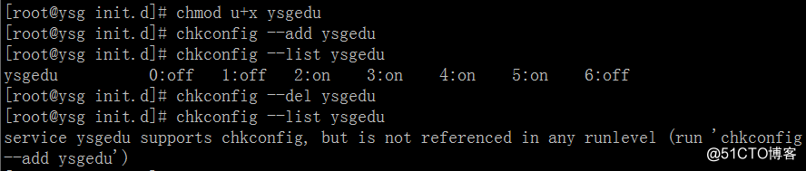 Linux常用命令——chkconfig