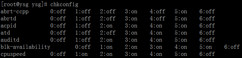 Linux常用命令——chkconfig